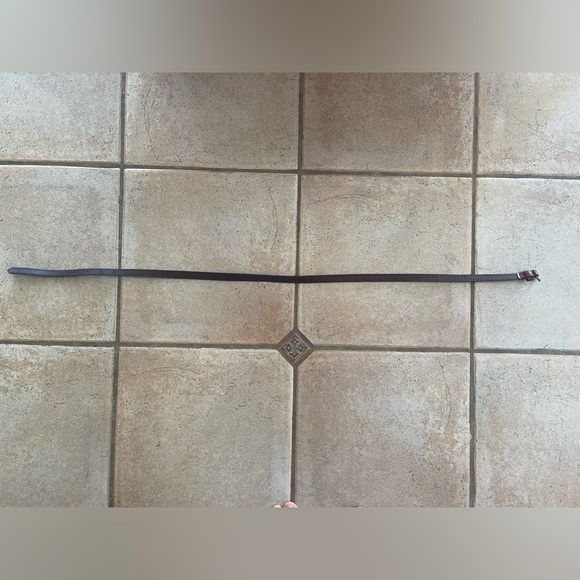 Genuine leather zipper detail belt - Picture 3 of 4